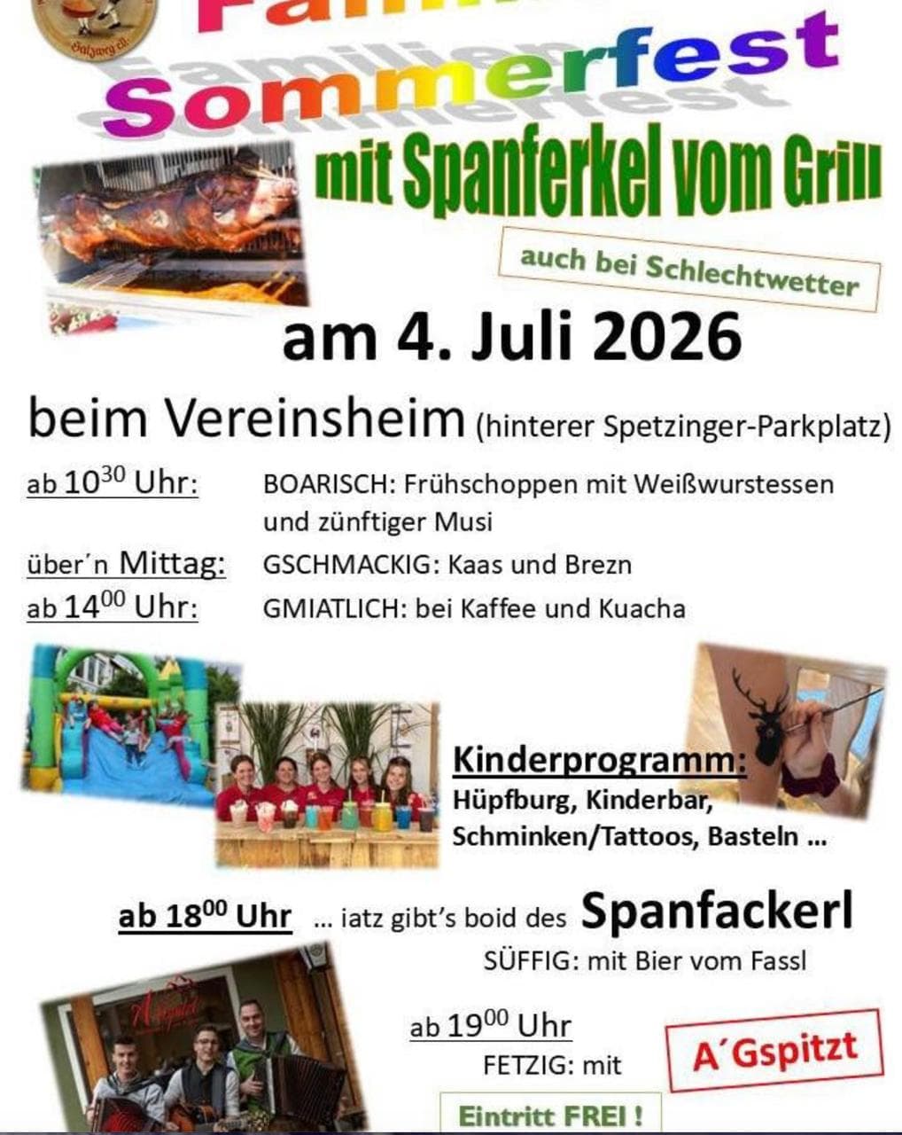 Familien Sommerfest der Salzweger Trachtler