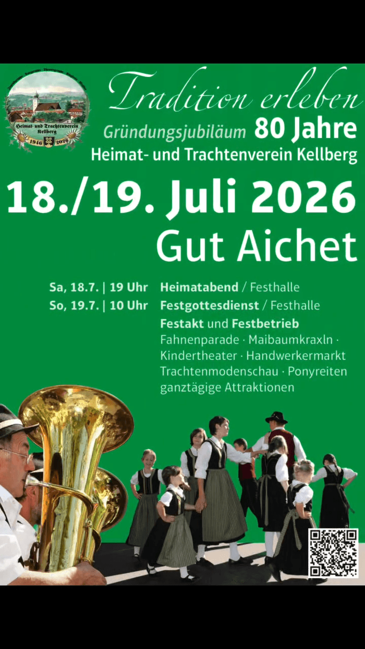 80 Jahre HTV Kellberg: Kemmt’s nach Gut Aichet!